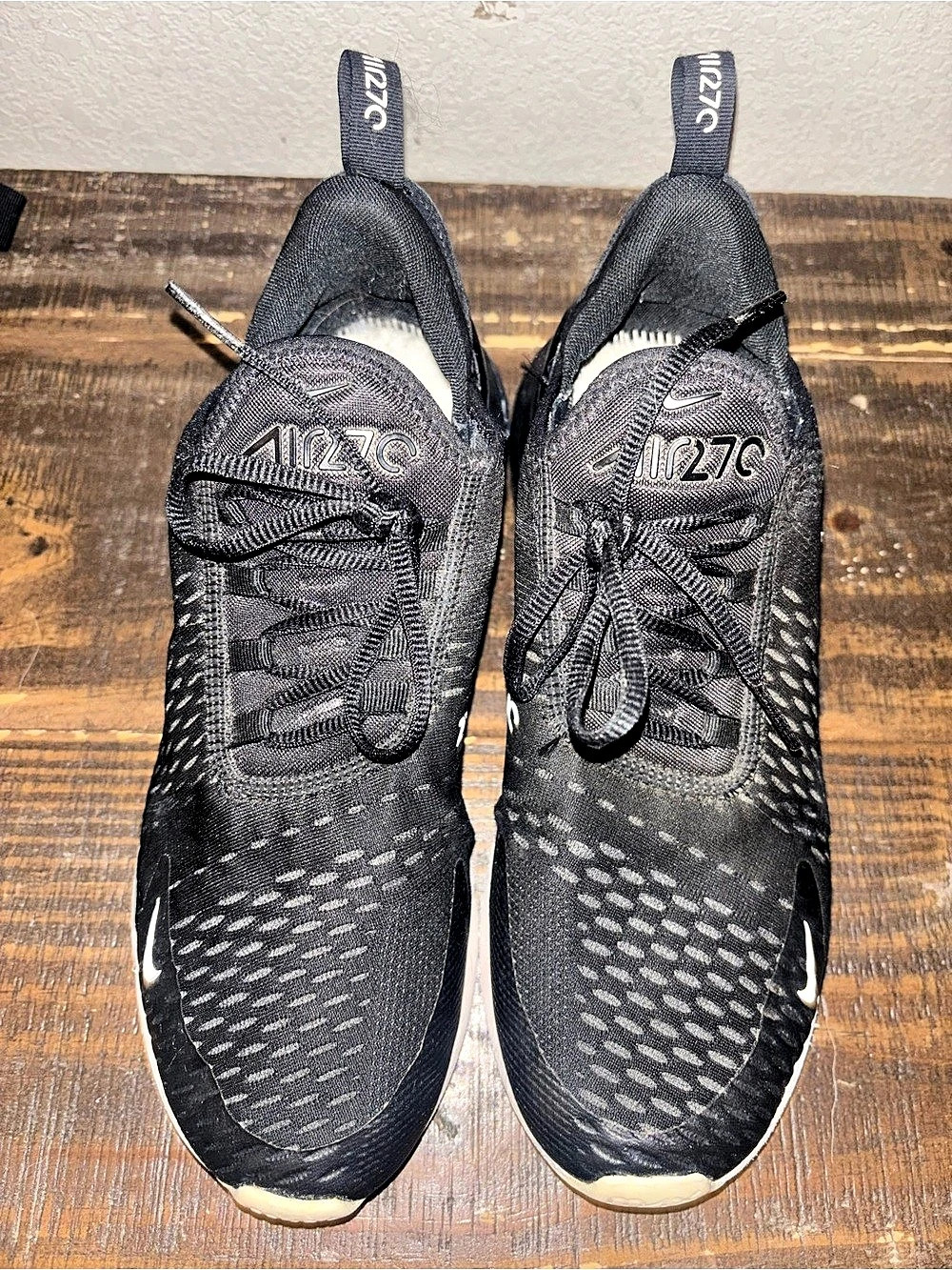 Nike Air Max 270 Black White Athletic Shoes